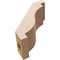 Ekena Millwork 3-inch W x 6-inch D x 6-inch H Copenhagen Rough Cedar Woodgrain TimberThane Knee Brace, Primed BRCUR03X06X06CHGRCPR - alternate 6